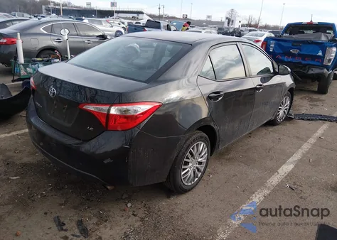2015 Toyota Corolla Le z USA, uszkodzony, nr VIN 2T1BURHE3FC260098